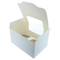 White 2 Cavity Cupcake / Muffin Box - 25 Pack Alternative Image
