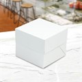 10" Standard White Cake Boxes & Lids - 50 pack Alternative Image
