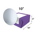 Purple 10" Windowed Cake Box and Double Thick Cake Card From Baked With Love Alternative Image