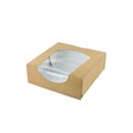 Small Kraft Brown Window Pop-Up Box - 10 Pack Alternative Image