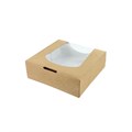 Small Kraft Brown Window Pop-Up Box - 10 Pack Alternative Image