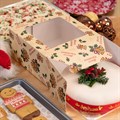 Vintage Bells Square Cake Box 203 x 101mm (8 x 4") Single Alternative Image