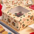 Vintage Bells Square Cake Box 203 x 101mm (8 x 4") Single Alternative Image