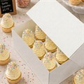 4.5" Deep White Cupcake Box - 6 Hole Alternative Image