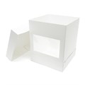 10x10x12" Tall White Cake Box with Window - 10 Pack Alternative Image