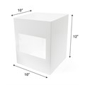 10x10x12" Tall White Cake Box with Window - 10 Pack Alternative Image