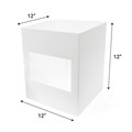 12x12x12" Tall White Cake Box with Window - 10 Pack Alternative Image