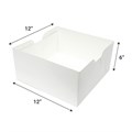 12" White Cake Box Base - 10 Pack Alternative Image