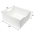 14" White Cake Box Base - 10 Pack Alternative Image