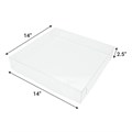 14" Transparent Cake Box Lid - 10 Pack Alternative Image