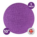 Culpitt Premium 10'' Round Light Purple Cake Boards - 5 Pack Alternative Image