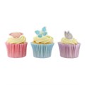 Pink, Lilac & Blue Butterflies Sugar Decorations Alternative Image
