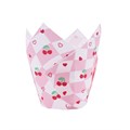 PME Vintage Collection Tulip Muffin Cases - Cherry Checkered 24pk Alternative Image