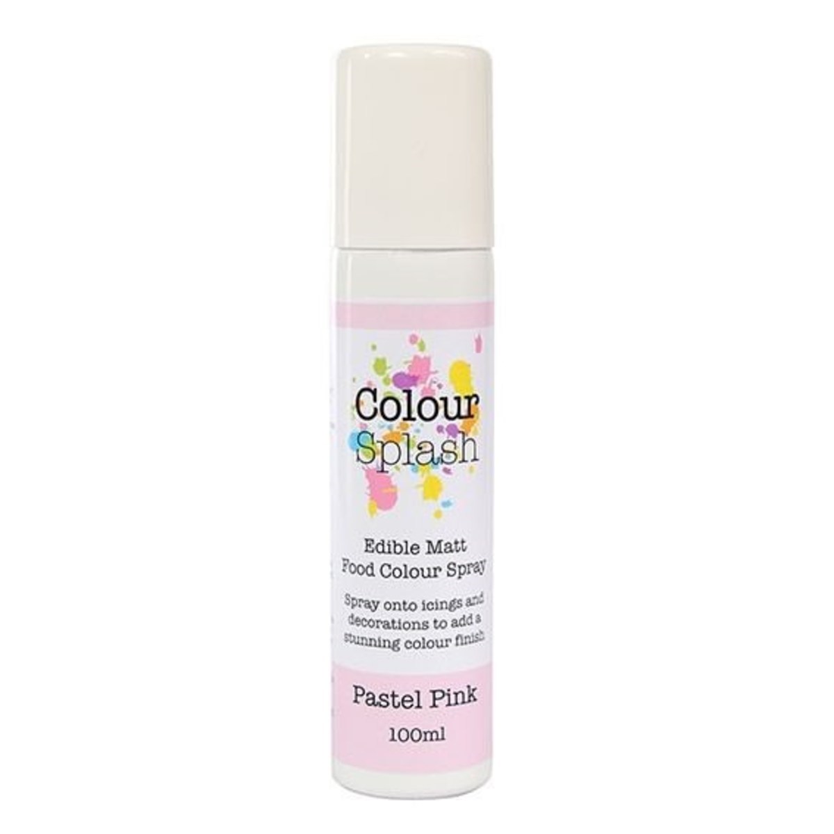 Colour Splash Edible Food Colour Spray Pastel Pink 100ml | Culpitt