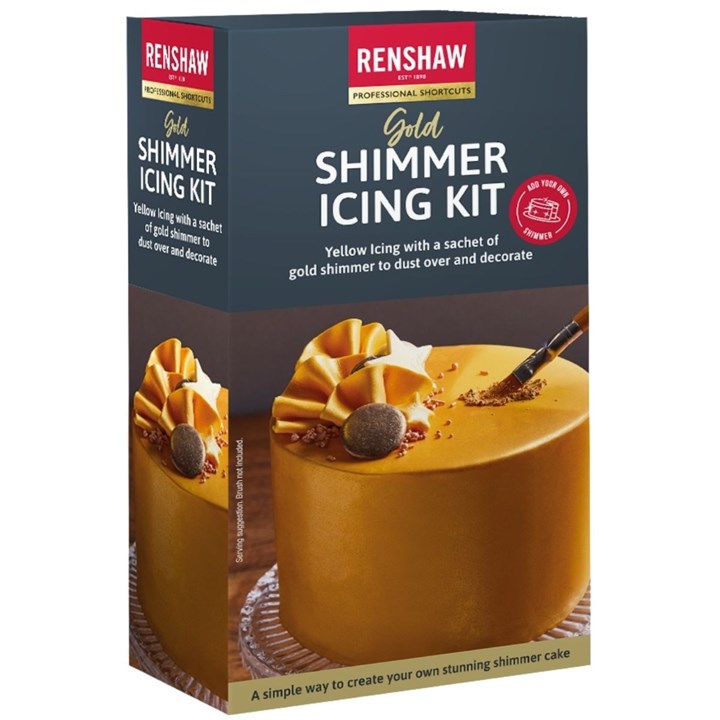 Renshaw Shimmer Icing Kit - Gold -6 x 500g