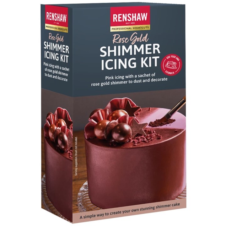 Renshaw Shimmer Icing Kit -Rose Gold -6 x 500g