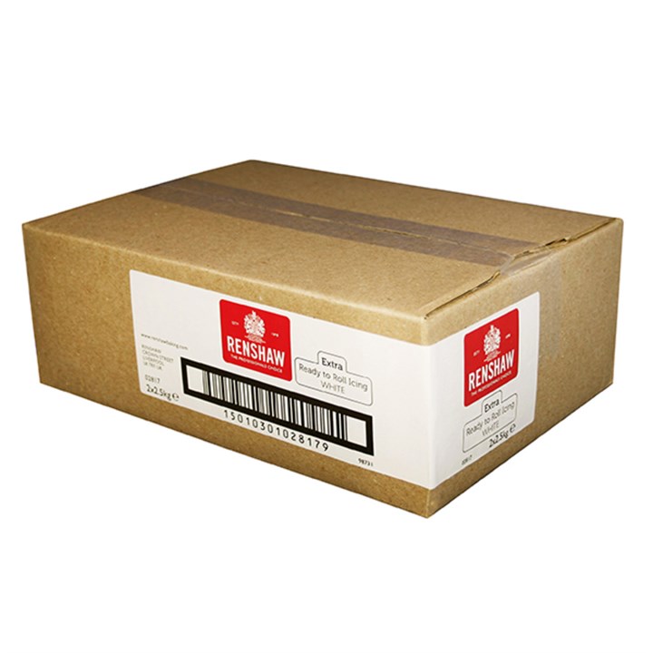 Renshaw Extra Ready to Roll Icing- 2 x 2.5kg - E171 Free