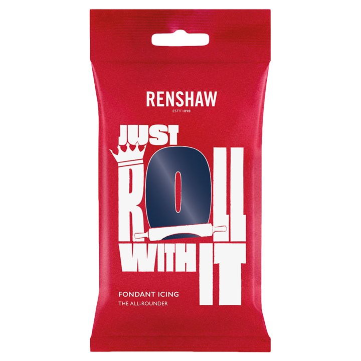 Renshaw Just Roll With It Sugar Paste - Navy Blue - 12 x 250g