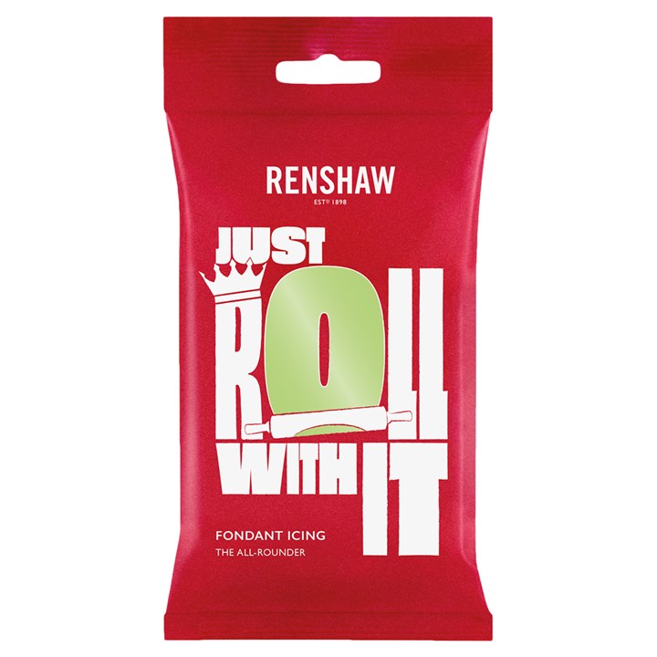 Renshaw Just Roll With It Sugar Paste - Pastel Green - 1 x 250g