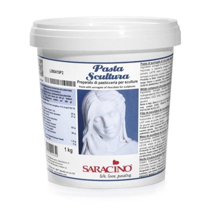 Saracino Deco Choc White Chocolate Sculpting Paste 1kg - single