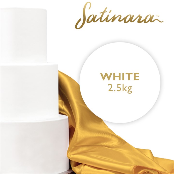 Satinara Luxury Sugar Paste 2.5kg - White