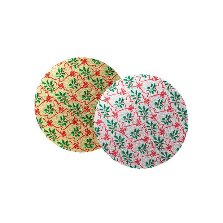 8" Round Assorted Double Thick Xmas Cards, Pack of 10