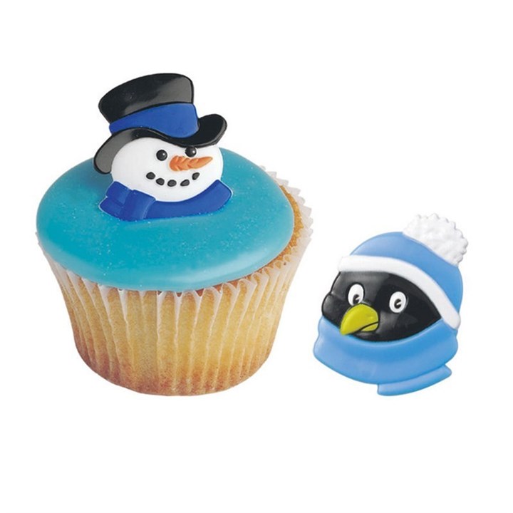 Snowman and Penguin Rings