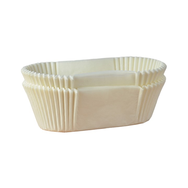 40 1lb Loaf Cake Tin Liners - White