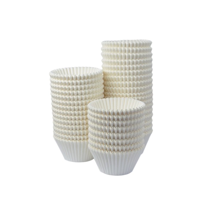 White Large Muffin Cases - Bulk