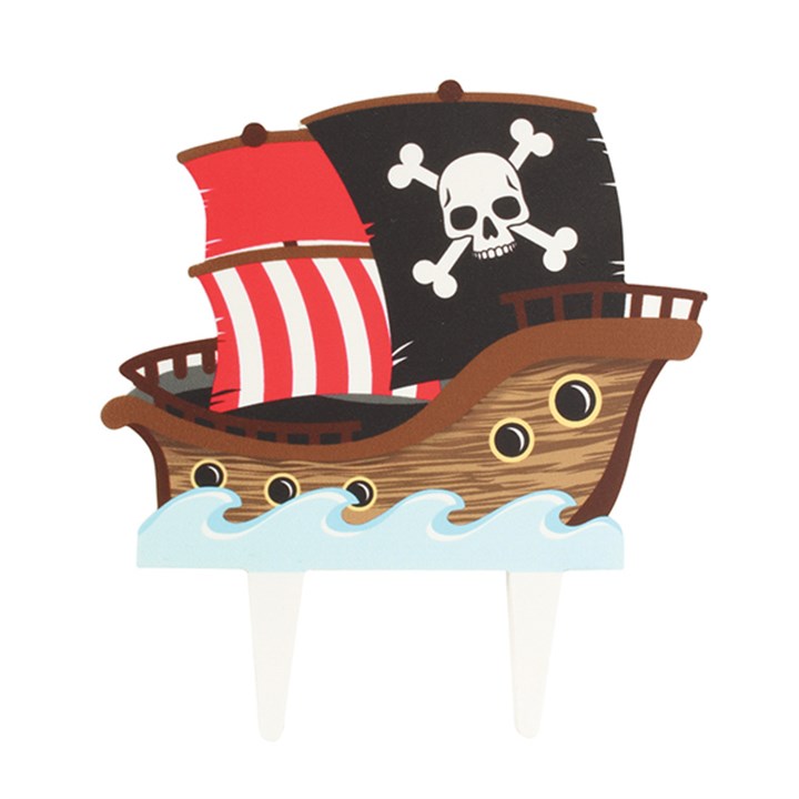 12 inch Pirate Boat  Birthday Cake Cupcake Stand Culpitt 
