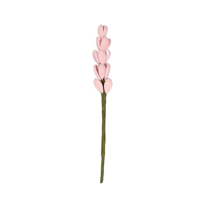 Gum Paste - Pink Lavender Flower Spray - 140mm inc wire