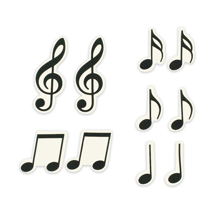 Sweet Decor Musical Notes -5 designs - Boxed 20