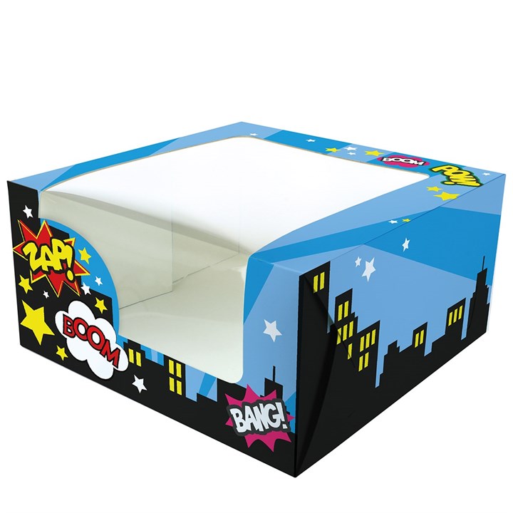 Superhero Cake Box -  10 x 5 - 20pk
