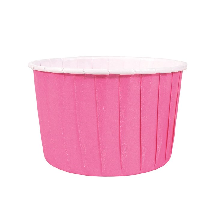 24 Hot Pink Baking Cups - 58mm