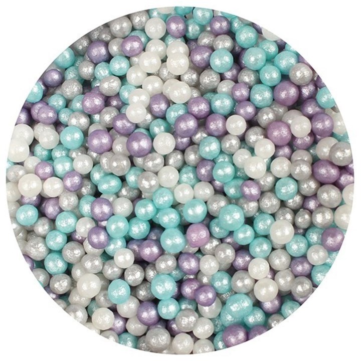 Purple Cupcakes Small Shimmer Pearls - Frozen - 80g