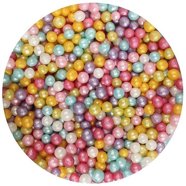 Purple Cupcakes Small Shimmer Pearls - Multi - 80g