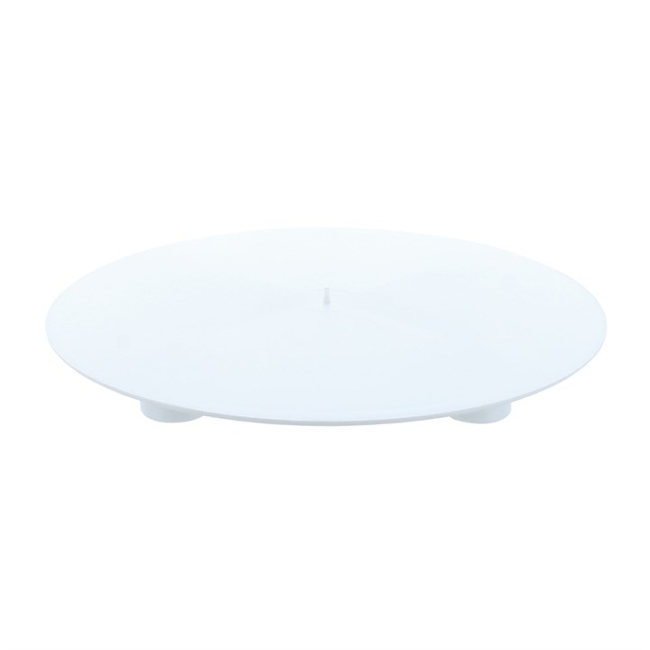 10" Round White Separator Plate