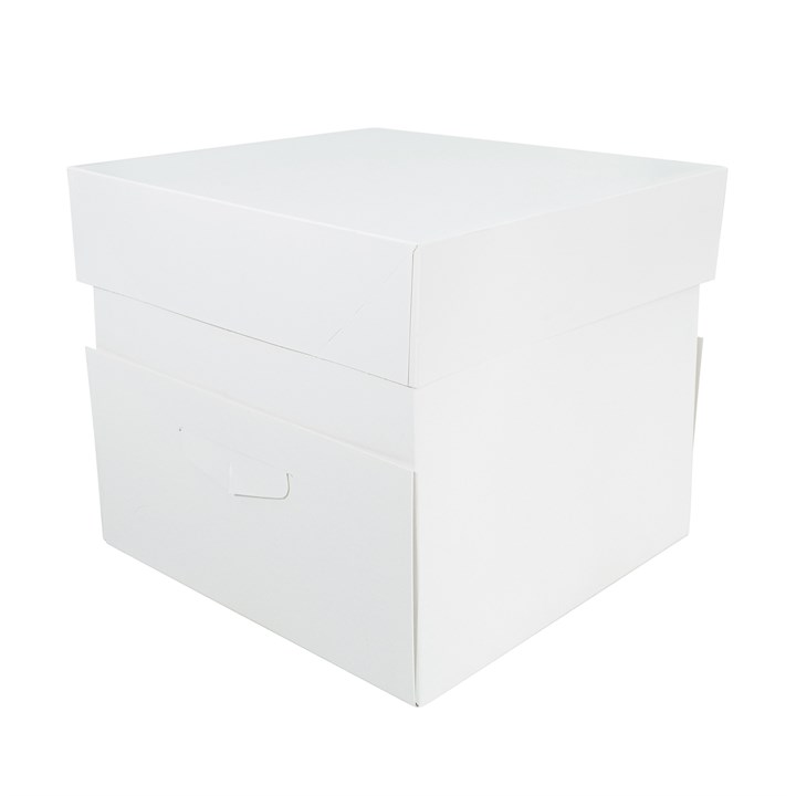 12” x 12” x 9” StandardPLUS White UK Cake Box & Lid – 25 pack