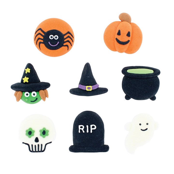 Halloween Collection - Handmade Royal Icing Decorations - 35mm - Bulk packed