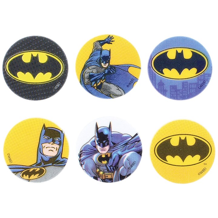 Printed Sugar Edible Toppers - Batman Collection -  38mm - Bulk Packed