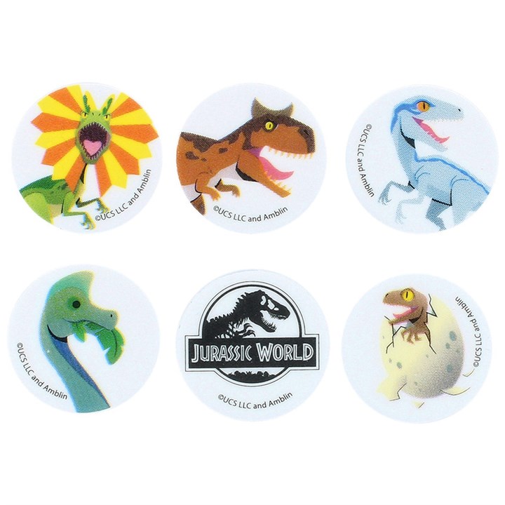 Printed Sugar Edible Toppers - Jurassic World Collection - 38mm - Bulk Packed