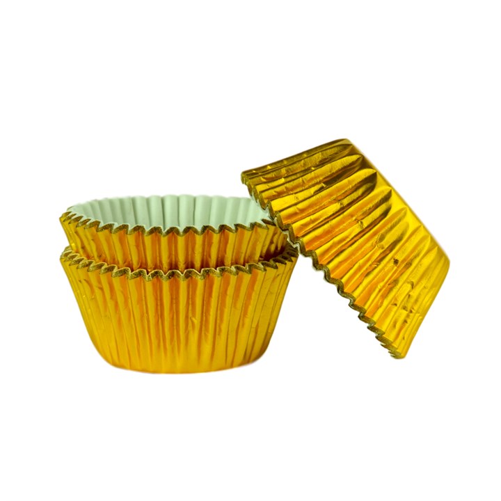 Gold Foil Baking Cases - 45 pack