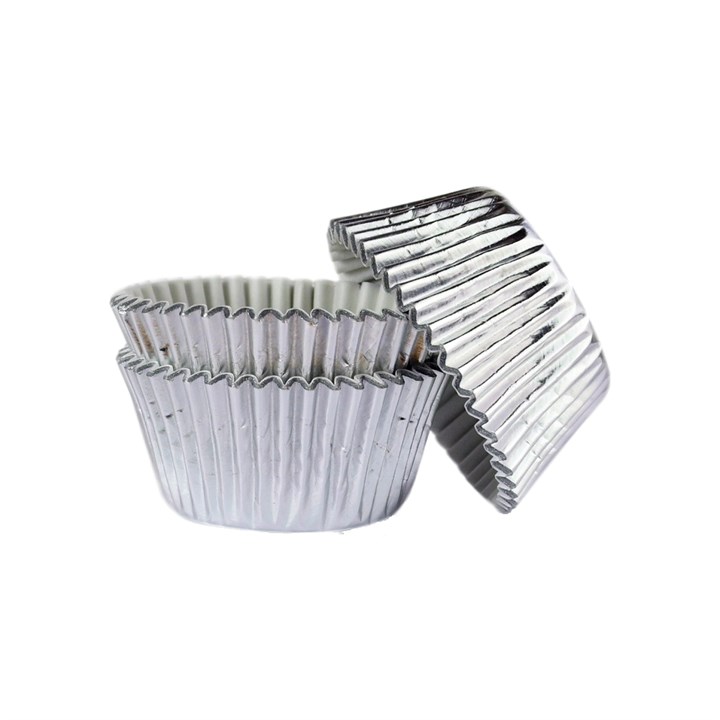 Silver Foil Baking Cases - 45 pack