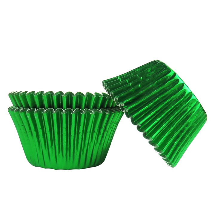 Green Foil Baking Cases - 45 pack