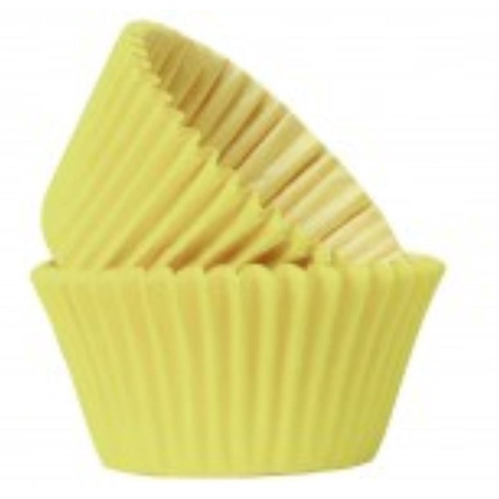 Yellow Muffin Cases - 50 pack