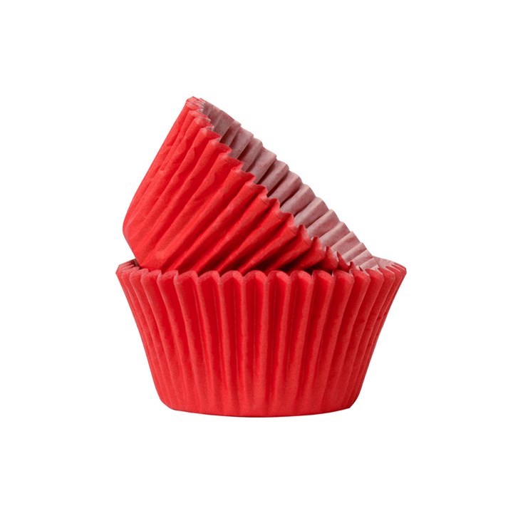 Red Muffin Cases - 50 pack
