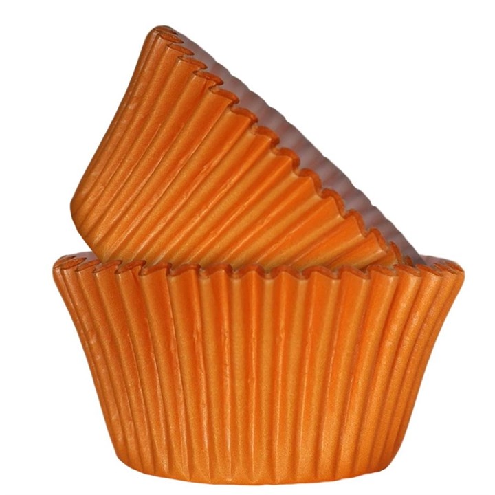 Orange Muffin Cases - 50 pack