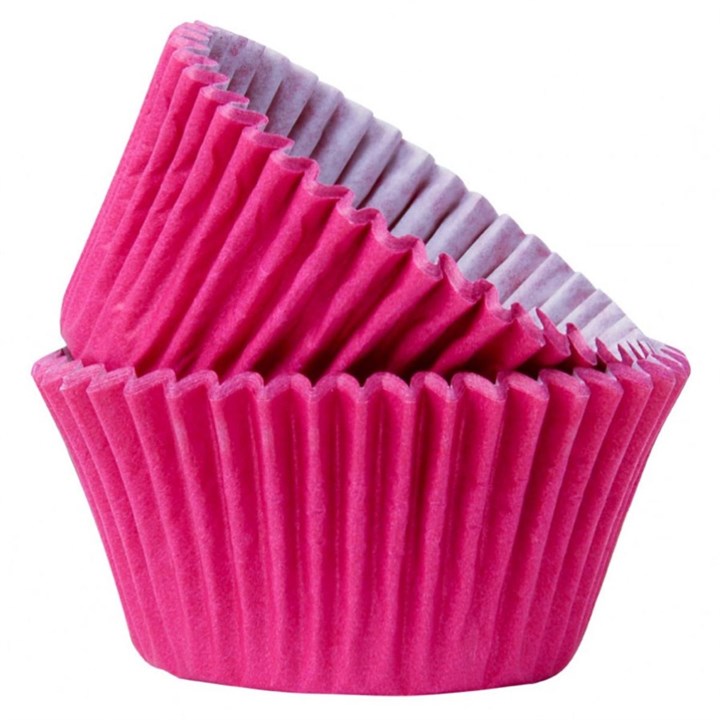 Hot Pink Muffin Cases - 50 pack