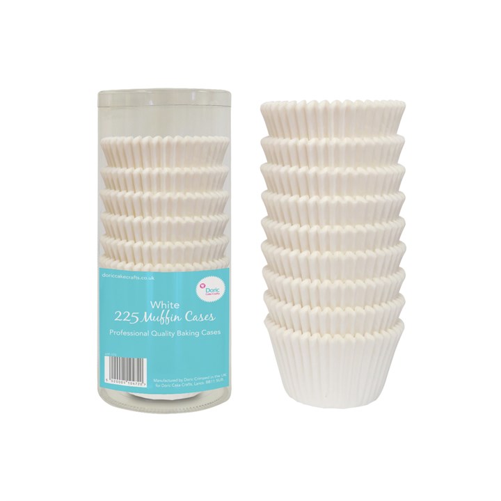 White Muffin Cases - Retail - 225 pack