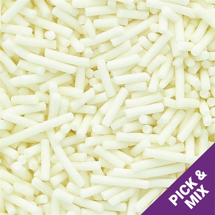 500g Culpitt Select Sprinkle Strands - White